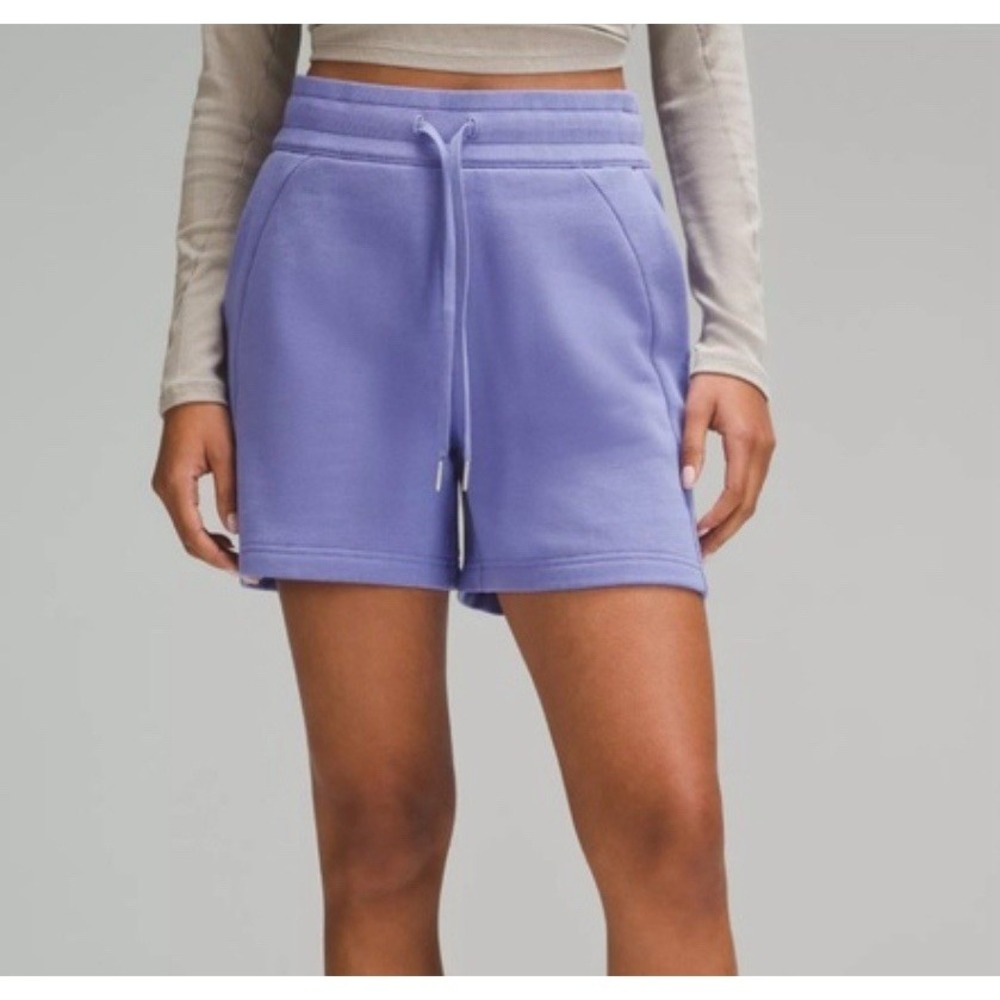Lululemon Scuba High-Rise Short 5" Women's 4 Cotton Sweat Shorts Athleisure